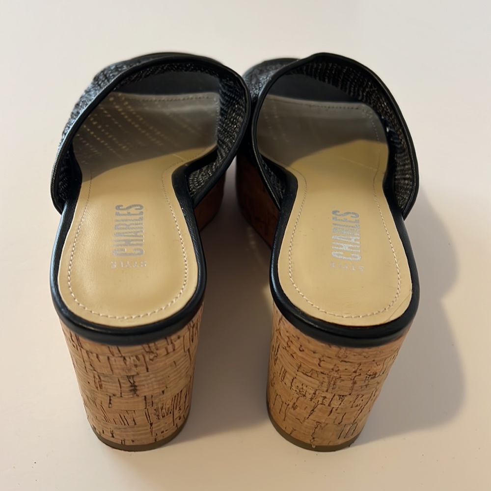 Charles Style Raffia Wedge Sandal - Picture 6 of 6
